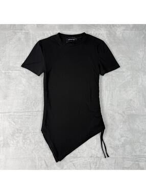 Andersson Bell Asymmetrical Hem Tops Short Sleeve Drawstring Designer M Avant